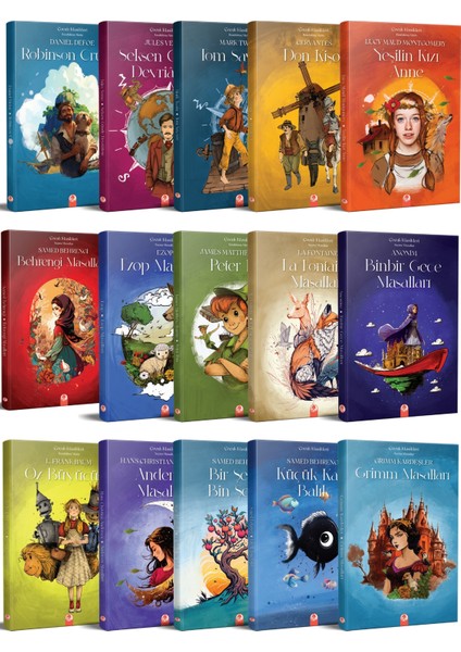 Çocuk Klasikleri Seti (15 Kitap)