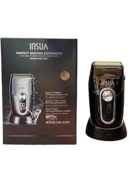 Insua HK-3300 Salon Gırgır Eleklı Sıfırlama Tıraş Makinesi Berber( Yedek Bıçak Elek )