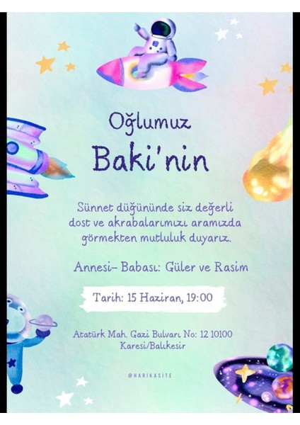 Düğün Davetiyesi , Nişan Davetiyesi , Kına Davetiyesi 50 Adet