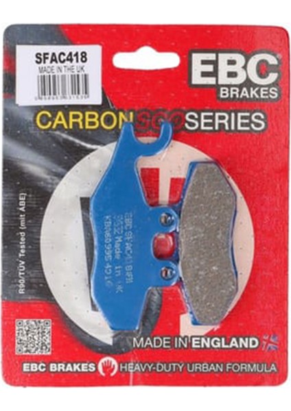 Fren Balatası Carbon SFAC418 2008-2009 Piaggio Mp3 250 Arka