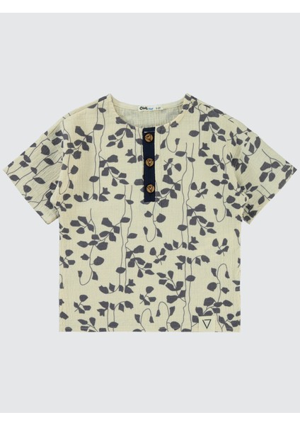 Erkek Çocuk Gömlek 2-5 Yaş Ekru