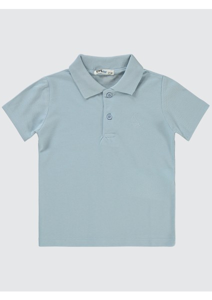 Erkek Çocuk Tişört 2-5 Yaş Buz Mavi