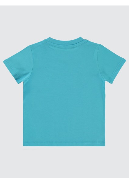 Erkek Çocuk Tişört 2-5 Yaş Turkuaz fiyatları