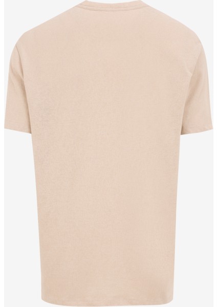 Bisiklet Yaka Baskılı Bej Erkek T-Shirt J5SM-TST7322 fiyatları