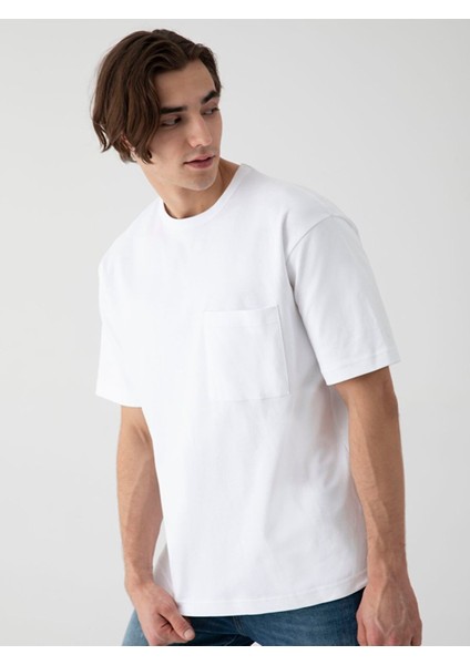 Erkek Loose Beyaz T-shırt fırsatları