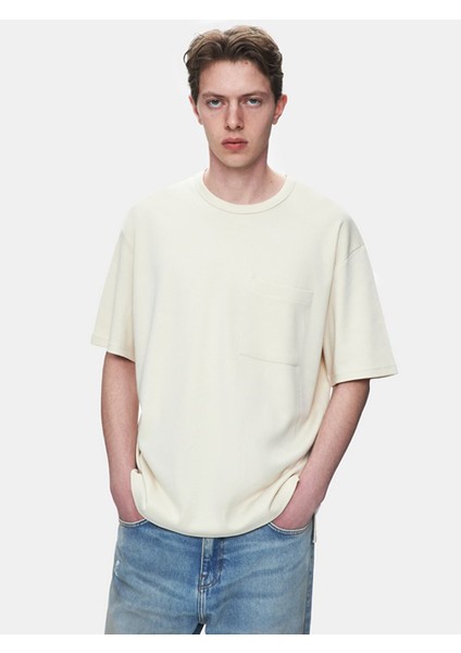 Erkek Loose Bej T-shırt fiyatları