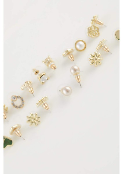 Kadın 10'lu Gold Küpe E3057AXNS fiyatları