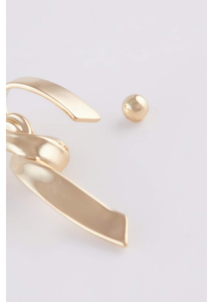 Kadın Gold Detaylı Küpe E3073AXNS