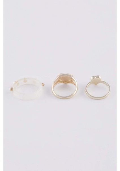 Kadın 3'lü Gold Yüzük E3049AXNS fırsatları