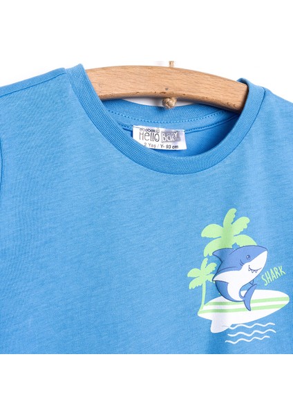 Baby Shark Erkek Tshirt-Şort Erkek Bebek modelleri
