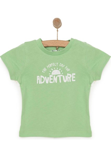 Basic Yazı Baskılı Tshirt Erkek Bebek