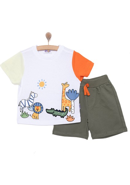 Fun World 3D Erkek Tshirt-Şort Erkek Bebek