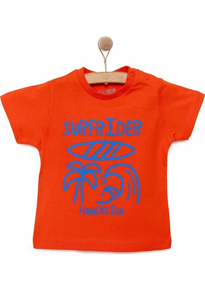 Basic Erkek Sörf Baskılı T-Shirt Erkek Bebek
