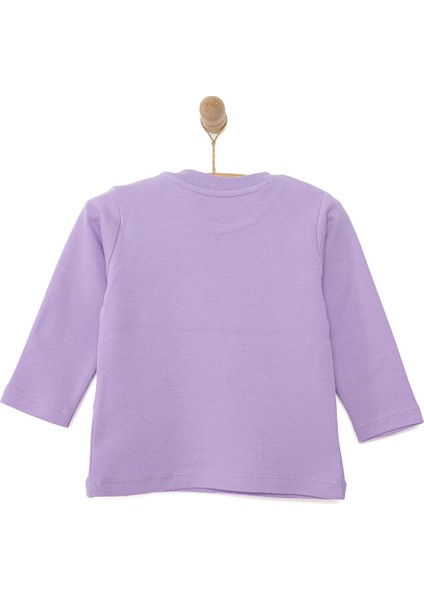 Basic Çiçek Desenli Interlok Uzun Kol Tshirt Kız Bebek fiyatları