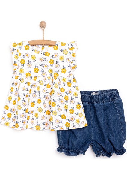 Flowers Kız Tshirt-Şort Kız Bebek