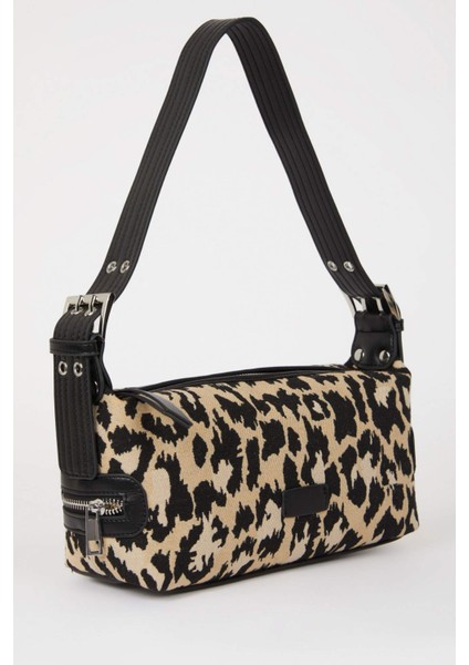 Kadın Leopar Desenli Suni Deri Omuz Çantası E3549AXNS fiyatları