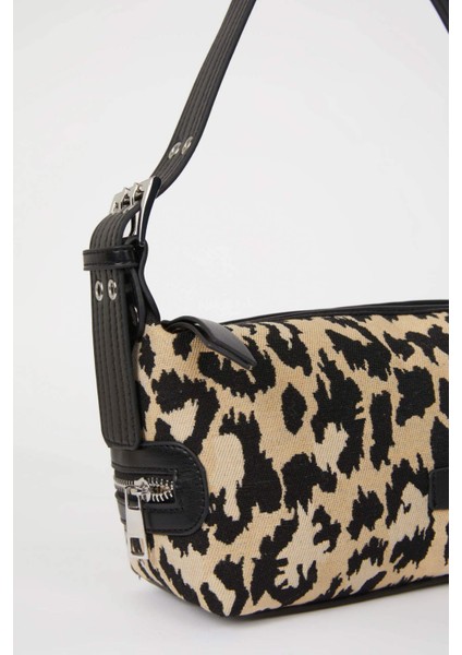 Kadın Leopar Desenli Suni Deri Omuz Çantası E3549AXNS modelleri