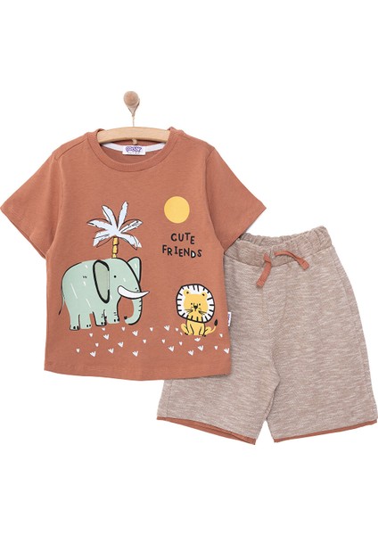 Fun World 3D Erkek Tshirt-Şort Erkek Bebek