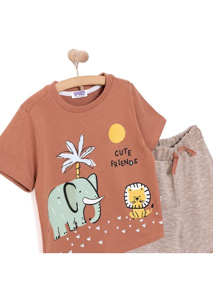 Fun World 3D Erkek Tshirt-Şort Erkek Bebek
