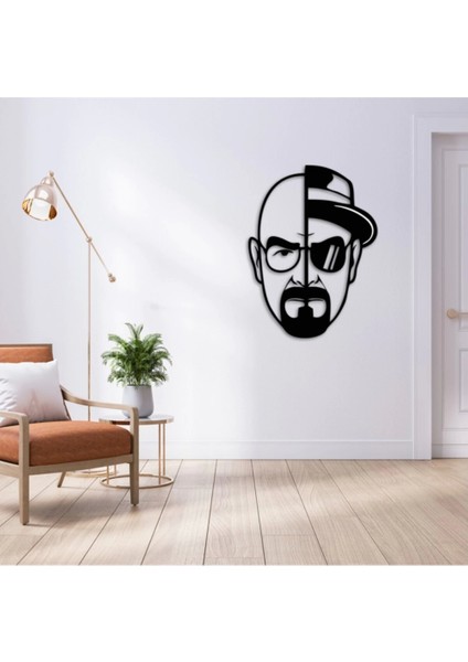 Walter White Forex Duvar Dekoru, Duvar Dekorasyon Breaking Bad Siyah 50 cm x 37 cm