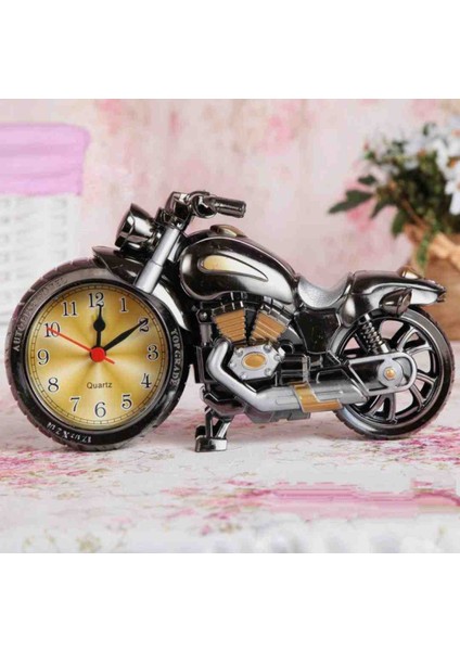 Saatli Dekoratif Motorsiklet – Retro Tasarım, Şık ve Fonksiyonel Masaüstü Saat | Ev ve Ofis Için Nostaljik Motosiklet Biblo & Hediyelik Aksesuar Konsept Özel Seri