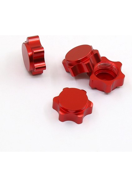 Adet Alüminyum Jant Göbeği Kapağı Anti-Toz Kapağı 17MM Altıgen Somun 1/8 Rc Araba Için, Kırmızı (Yurt Dışından) fırsatları