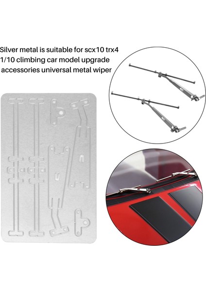 Metal Cam Sileceği 1/10 Rc Paletli Eksenel SCX10 Jeep Cherokee Traxxas Trx4 Defender Bronco G500 Mst Km2 Parçaları (Yurt Dışından) fiyatları