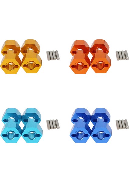 4 Adet K949-12 12MM Altıgen Tekerlek Koltuk Adaptörü Wltoys K949 10428-A Dört Tekerlekli Tırmanma Araba Rc Araba Parçaları Sarı (Yurt Dışından)