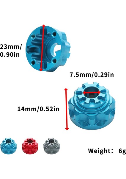 Traxxas Trx4 1/10 Rc Paletli Araba Yükseltme Parçaları Aksesuarları Için Metal Diferansiyel Durumda Diferansiyel Durumda, Mavi (Yurt Dışından)