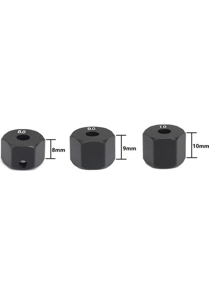 4 Adet 12 mm Tekerlek Altıgen Hub 1/10 Rc Paletli Eksenel SCX10 Traxxax Trx4 Tamiya Mst Rc Araba Parçası, 8mm (Yurt Dışından)