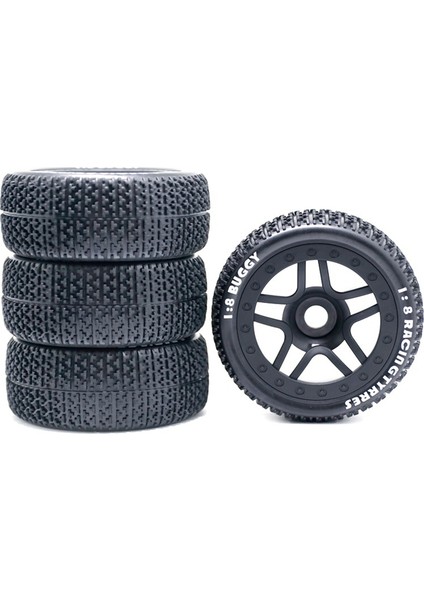 111MM 1/8 Ölçekli Rc Off Road Buggy Lastikleri Tekerlek 17MM Hex Arrma Typhon Redcat Takımı Losi Kyosho Vrx Hsp Hpı Hobao (Yurt Dışından)