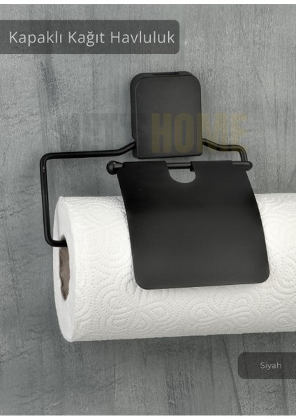 Kapaklı Kağıt Havluluk Paslanmaz Peçetelik Çelik Banyo Havluluk Düzenleyici Siyah fiyatları