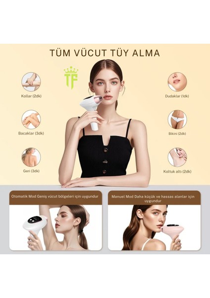 Trend Farma Soğuk Buz Ipl Lazer Epilasyon Cihazı - 999.999 Atım, Ağrısız Buz Lazer indirimleri
