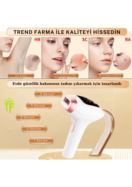 Trend Farma Soğuk Buz Ipl Lazer Epilasyon Cihazı - 999.999 Atım, Ağrısız Buz Lazer