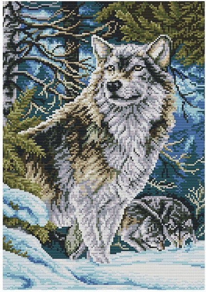 Wolf - Damgalı ve Sayılı Kitler Öş 14CT 2股印布 Çapraz Ş (Yurt Dışından) fırsatları