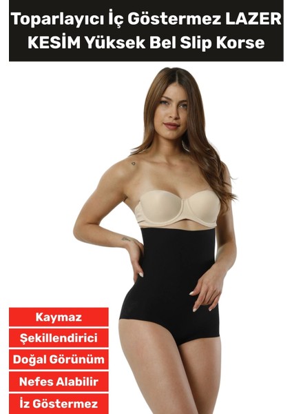 Özel Üretim Iz Iç Göstermez Kaymaz Şekillendirici Lazer Kesim Yüksek Bel Slip Korse