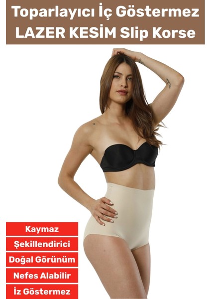 Özel Üretim Iz Iç Göstermez Kaymaz Şekillendirici Lazer Kesim Slip Korse