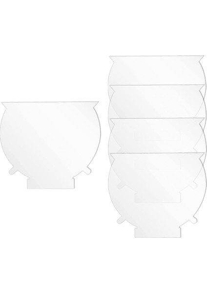 5pcs Akrilik Sayfalar Işık Taban Açık Döküm Panel Işaretler Için Diyer Ekran Zanaat Cadıları Kazan (Yurt Dışından)