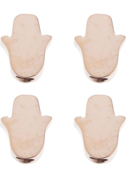 4x Moda El 8X6MM Dıy Takı Bulguları Altı (Yurt Dışından)