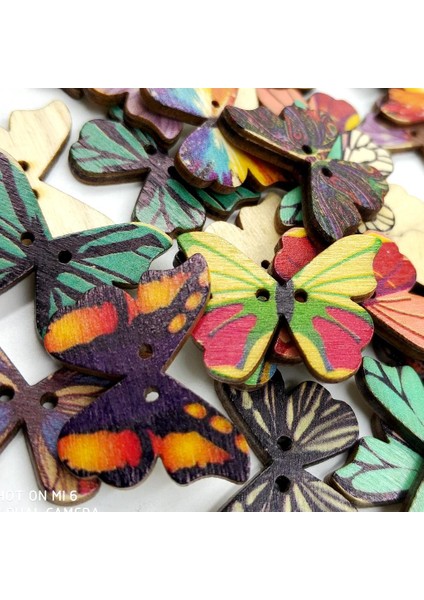 50PCS Vintage Ahşap Düğmeleri 2 Delik Dikiş Scrapbooking Için Kelebek Düğmeleri (Yurt Dışından) fırsatları