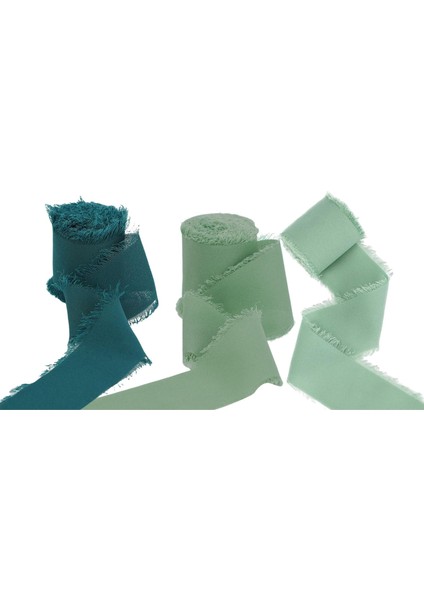 3 Rulo Şifon Ipek Şeridi 2 "x 5 Yarda Sevgililer Günü Hediyeleri (Yurt Dışından) fiyatları