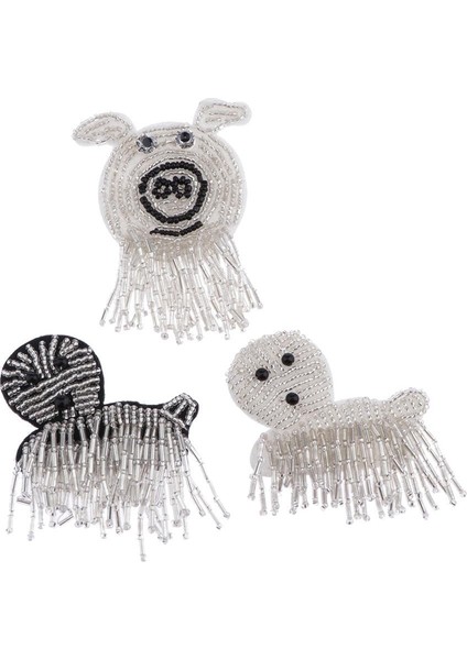 3pcs Hayvan Boncuklar Rhinestone Aplikes Yama Sızdırmazlık Dıy Giyim Dekoru (Yurt Dışından) modelleri