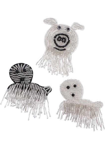 3pcs Hayvan Boncuklar Rhinestone Aplikes Yama Sızdırmazlık Dıy Giyim Dekoru (Yurt Dışından) fırsatları