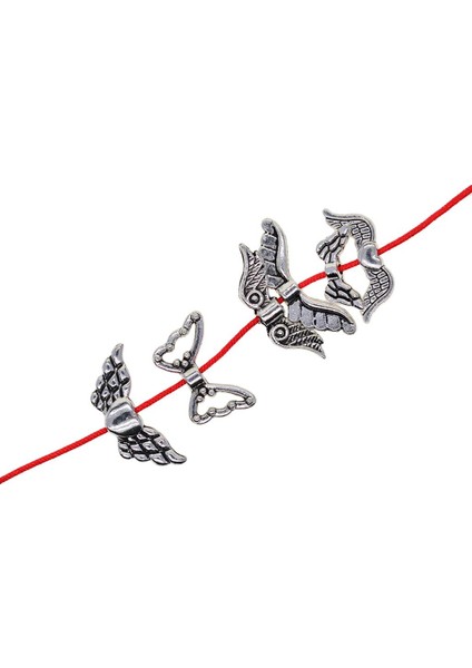 60PC 6 Styles Angel Charms Angel Wing Ara Boncuklar Retro Diy Takı Kolye (Yurt Dışından)