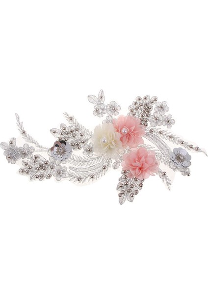 El Yapımı Çiçek Tırnak Boncuk Örgü Dantel Aplike Nakış Yaması Mücevher Için (Yurt Dışından)