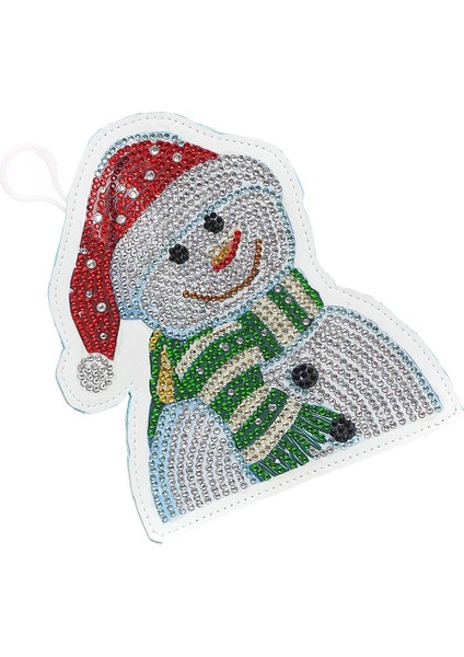 Dıy Elmas Boyama Tam Matkap Özel Şekil Elmas Boyama Cüzdan Çanta Kolye / Çanta Kolye, Noel Motifi -, 15.5X17CM Kardan Adam (Yurt Dışından) fırsatları
