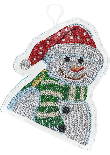 Dıy Elmas Boyama Tam Matkap Özel Şekil Elmas Boyama Cüzdan Çanta Kolye / Çanta Kolye, Noel Motifi -, 15.5X17CM Kardan Adam (Yurt Dışından) indirimleri