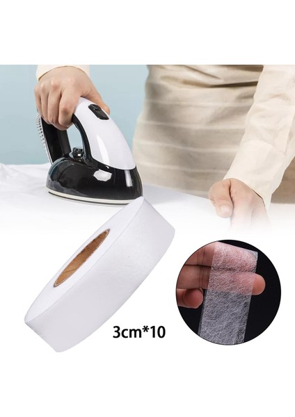 60M Hemming Bant Kumaş Tutkal Dokunma Dikiş Araç Diy Hem Bant Bezi Beyaz 3cm (Yurt Dışından) fırsatları
