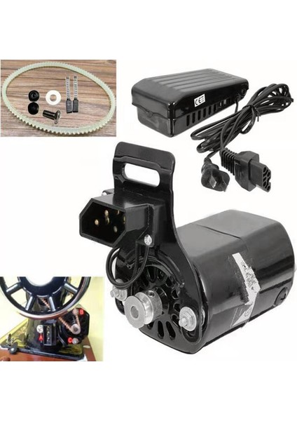 180W Hanehalkı Dikiş Makinesi Motor Dikiş Ayak Kontrol Pedalı Seti (Yurt Dışından)