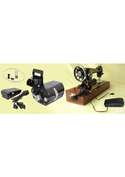 180W Hanehalkı Dikiş Makinesi Motor Dikiş Ayak Kontrol Pedalı Seti (Yurt Dışından)